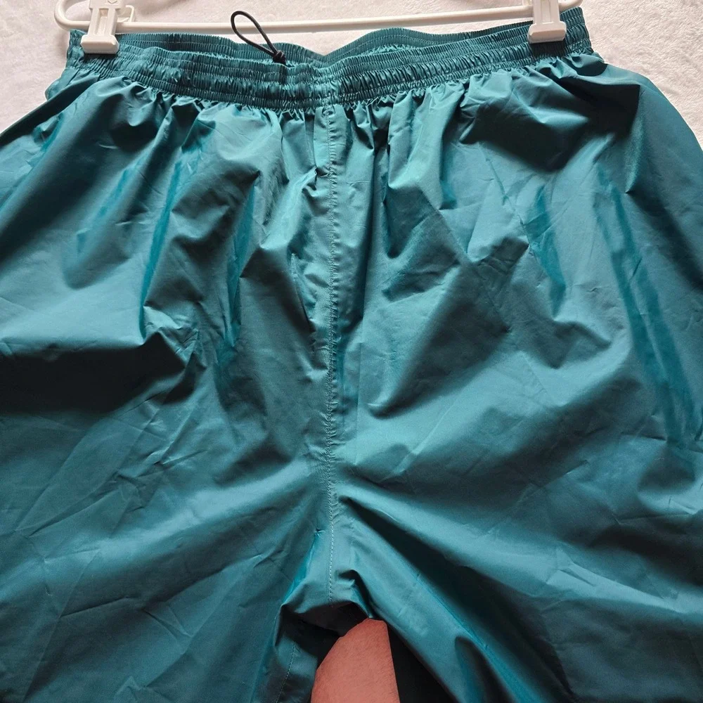 LL Bean Stowaway Rainwear Gore-Tex Pants Mens XL Green Nylon Waterproof RainGear